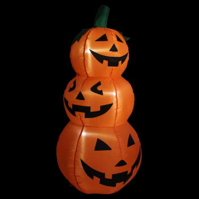 Northlight 3.5ft Led Jack-O-Lantern Trio Halloween Yard Art