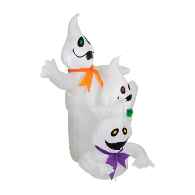 Northlight 3.5ft Prelit Spooky Town Ghost Trio Halloween Yard Art