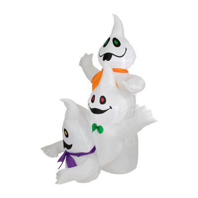 Northlight 3.5ft Prelit Spooky Town Ghost Trio Halloween Yard Art