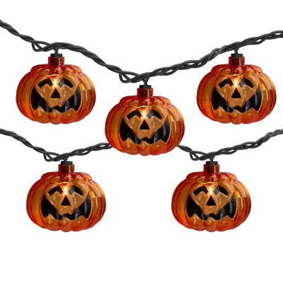 Northlight 10ct Jack O Lantern Halloween Lights String Lights