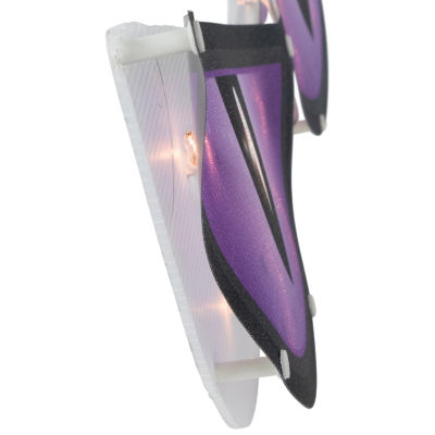 Northlight 20in Prelit Purple Eyes Window Silhouette Decorative Lantern