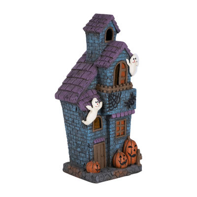 Northlight 22.75in Prelit Haunted House With Ghosts Lighted Halloween Tabletop Decor