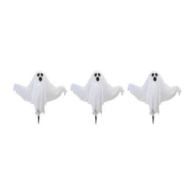 Northlight Prelit White Ghost Lawn Stakes 20 Halloween Yard Art