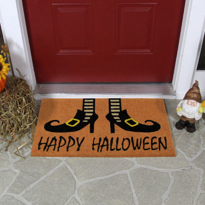 Northlight 18 X 30in Wicked Witch Shoes Coir Holiday Outdoor Rectangular Doormats