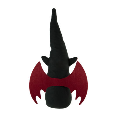 Northlight 17in Black And Red Boy With Bat Wings Halloween Gnome