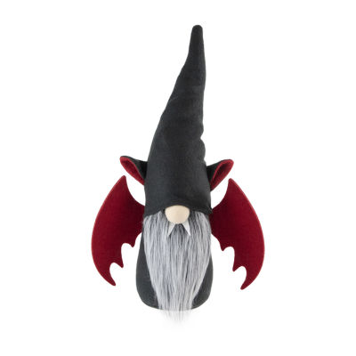 Northlight 17in Black And Red Boy With Bat Wings Halloween Gnome