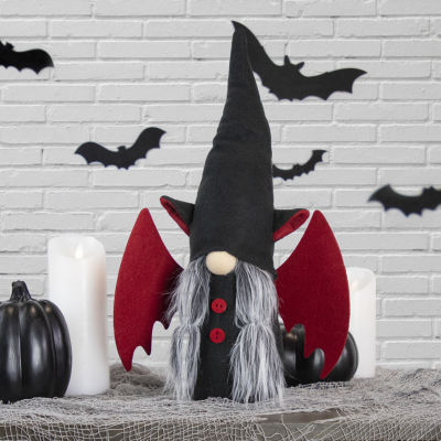 Northlight Black/Red Halloween Girl Gnome 17in Halloween Gnome