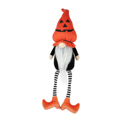 Northlight 22in Orange And Black Halloween Gnome