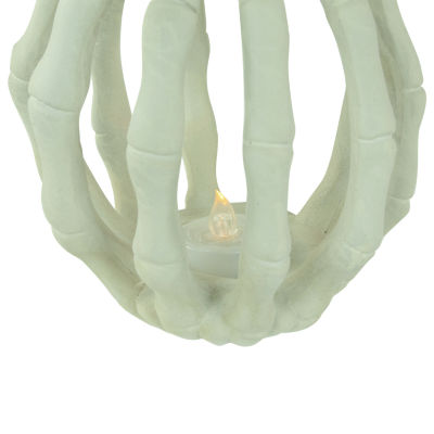 Northlight 6.25in Led Skeleton Pumpkin Halloween Tabletop Decor