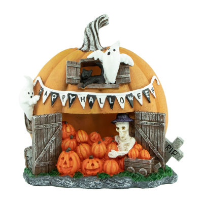 Northlight 7in Led Pumpkin Village Lighted Halloween Tabletop Decor