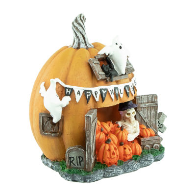 Northlight 7in Led Pumpkin Village Lighted Halloween Tabletop Decor