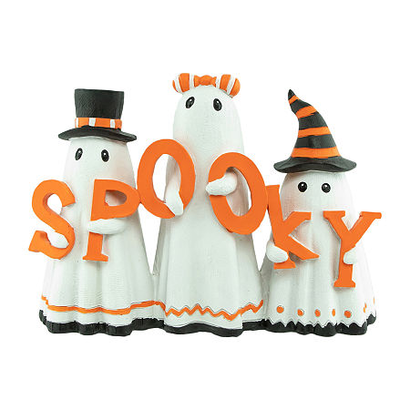 Northlight 9.25in Spooky Ghost Trio Halloween Tabletop Decor, One Size, White