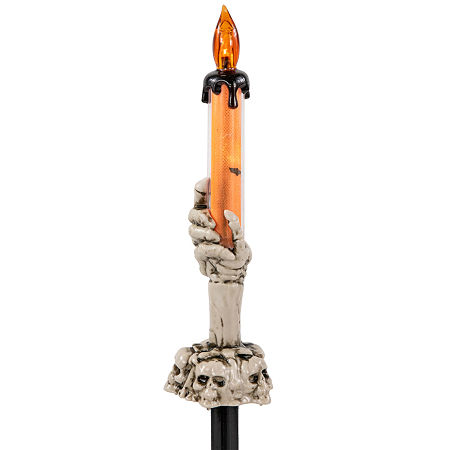 Northlight 8.5in Led Skeleton Candle 6-pc. Lighted Halloween Tabletop Decor, One Size, Brown