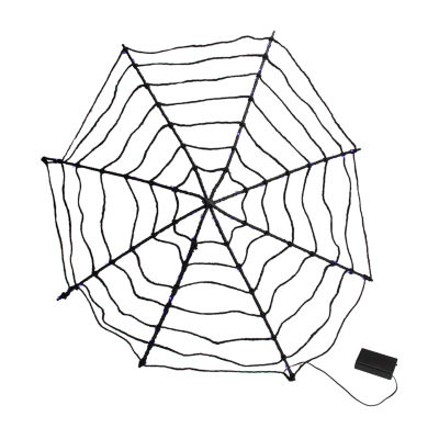 Northlight 31.5in Spider Web Lighted Halloween Tabletop Decor