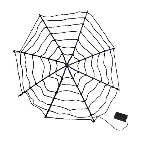 Northlight 31.5in Spider Web Lighted Halloween Tabletop Decor, One Size, Black