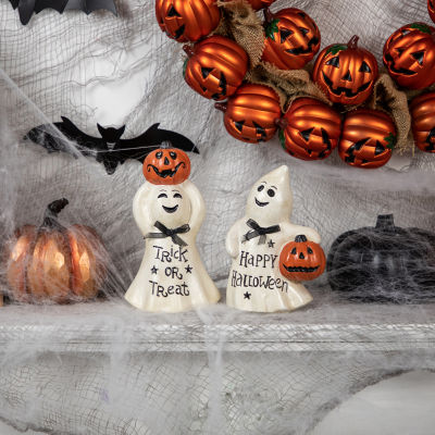 Northlight 7.75in Happy Halloween Ghosts 2-pc. Halloween Tabletop Decor