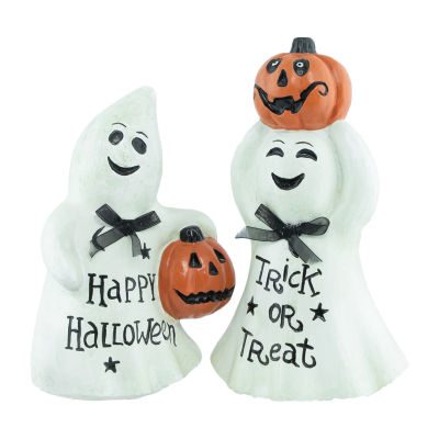 Northlight 7.75in Happy Halloween Ghosts 2-pc. Halloween Tabletop Decor