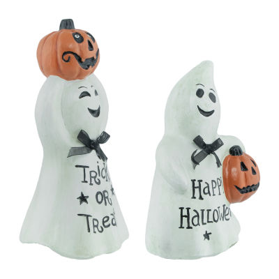 Northlight 7.75in Happy Halloween Ghosts 2-pc. Halloween Tabletop Decor