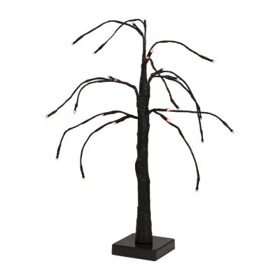 Northlight 24in Led Black Weeping Twig Lighted Indoor Artificial Tree