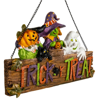 Northlight Trick Or Treat Jack O Lantern Wall Sign