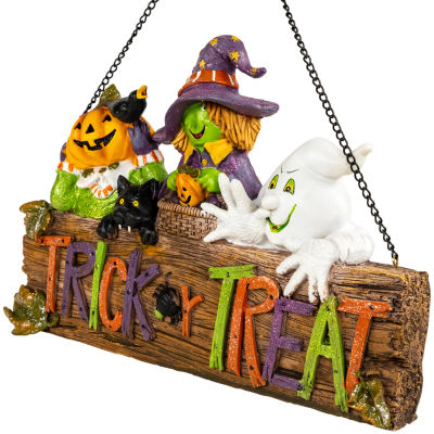 Northlight Trick Or Treat Jack O Lantern Wall Sign