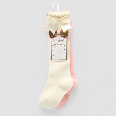 Stepping Stone Baby Girls 2 Pair Knee High Socks