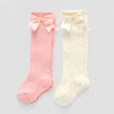 Stepping Stone Baby Girls 2 Pair Knee High Socks