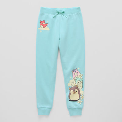 Little & Big Girls Squishmallows Cinched Fleece Jogger Pant