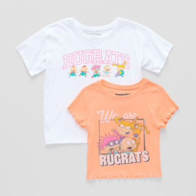 Little & Big Girls 2-pc. Crew Neck Short Sleeve Rugrats Graphic T-Shirt