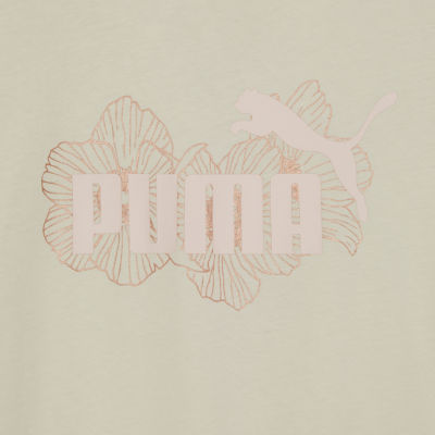 PUMA Big Girls Crew Neck Short Sleeve Graphic T-Shirt