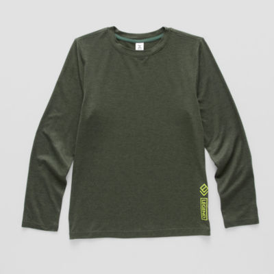 Xersion Little & Big Kid Boys Crew Neck Long Sleeve Active T-Shirt