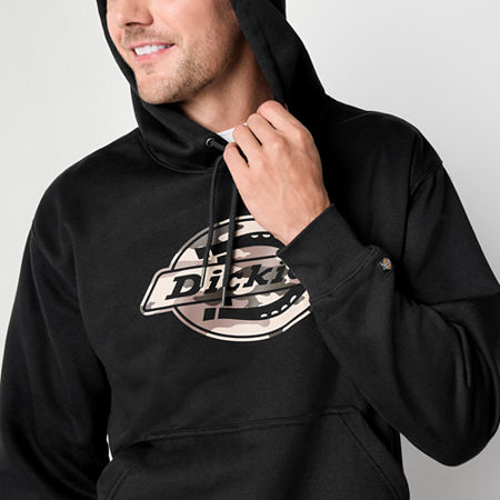 Dickies Water Repellent Camo Logo Mens Long Sleeve Hoodie, Xx-large, Black