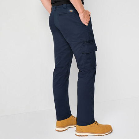 Dickies Flex Mechanical Stretch Twill Mens Slim Fit Cargo Pant, 32 32, Blue