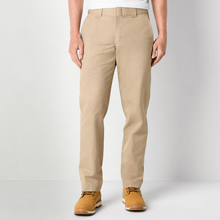 Dickies Flex Twill Mens Slim Fit Workwear Pant, 34 32, Beige