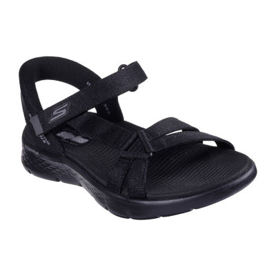Skechers Hands Free Slip-Ins Womens Gowalk Flex Illuminate Adjustable Strap Flat Sandals