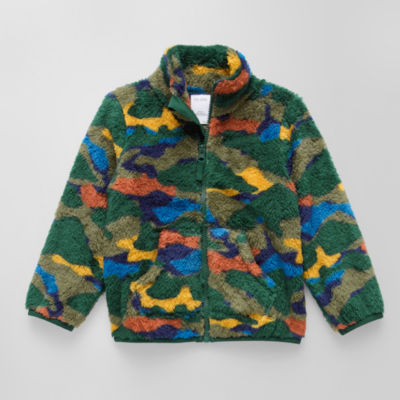 Okie Dokie Boys Fleece Midweight Camo Sherpa Jacket