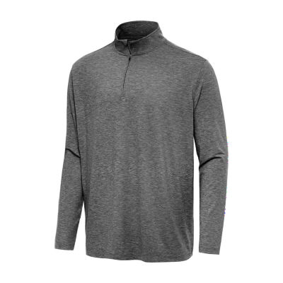 Antigua Mens Hunk 1/4 Zip Pullover Breathable Lightweight Track Jacket