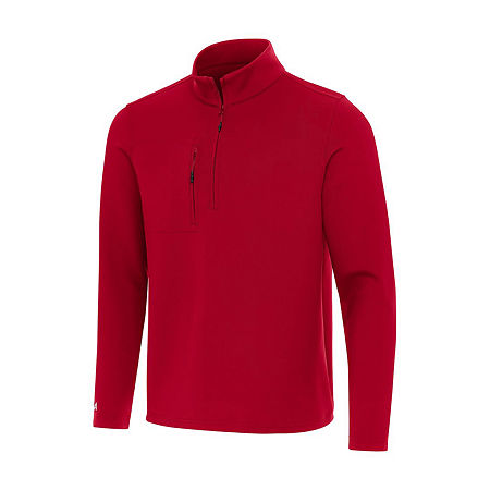 Antigua Men'S Insider 1/4 Zip Pullover Mens Lightweight Track Jacket, Small, Red