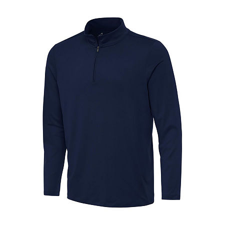 Antigua Men'S Reprocess 1/4 Zip Pullover Mens Lightweight Track Jacket, Large, Blue