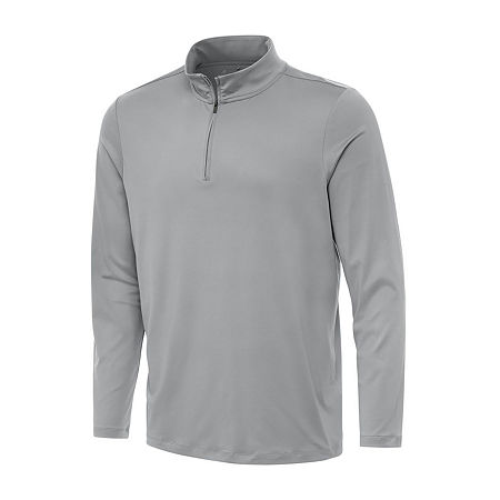 Antigua Men'S Reprocess 1/4 Zip Pullover Mens Lightweight Track Jacket, X-large, Gray