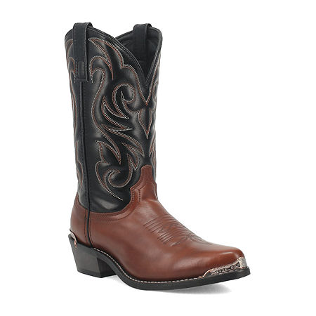 Laredo Mens Nashville Block Heel Cowboy Boots, 13 Medium, Brown