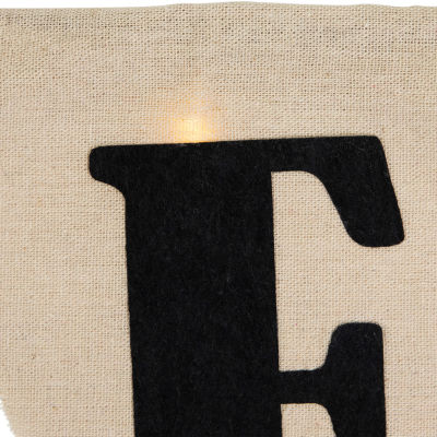 Northlight Led Burlap Happy Halloween Banner Wall Sign