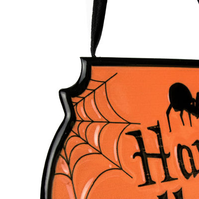 Northlight 10in Cauldron Pot Happy Halloween Wall Sign