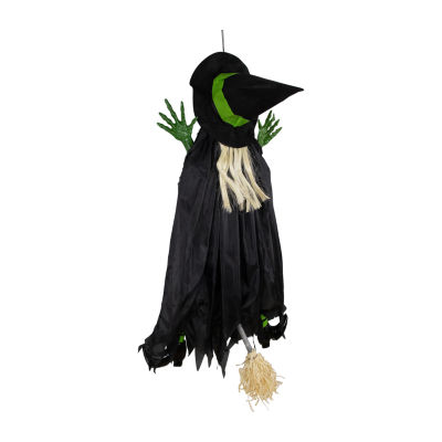 Northlight 4ft Crashed Giant Tree Trunk Witch Halloween Yard Art