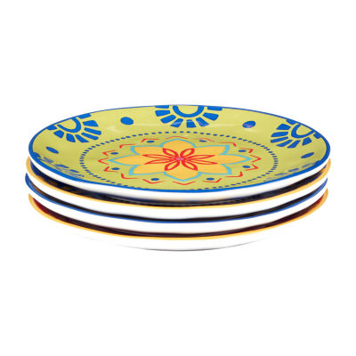 Certified International Spice Love 4-pc. Earthenware Salad Plate