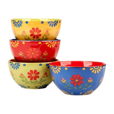 Certified International Spice Love 4-pc. Earthenware Ice Cream Bowl