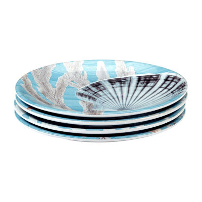 Certified International Beyond The Shore 4-pc. Earthenware Salad Plate