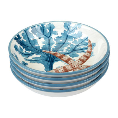 Certified International Beyond The Shore 4-pc. Earthenware Soup Bowl