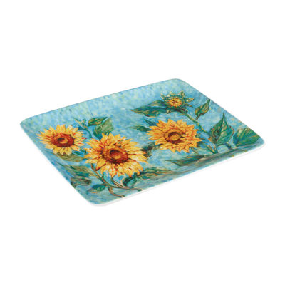 Certified International Golden Sunflowers Serving Platter