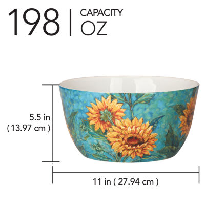 Certified International Golden Sunflowers Serving Bowl